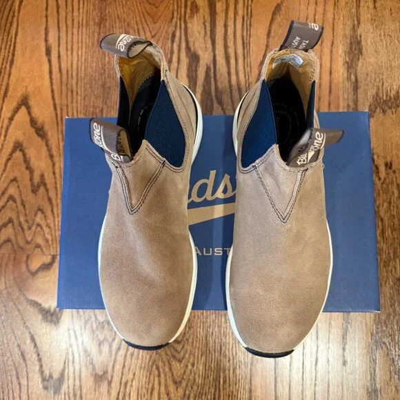 Blundstone 2146 Sneaker Chelsea Ankle Boots AU 6, US W 9 / M 7 Suede Sand Beige - Picture 10 of 15